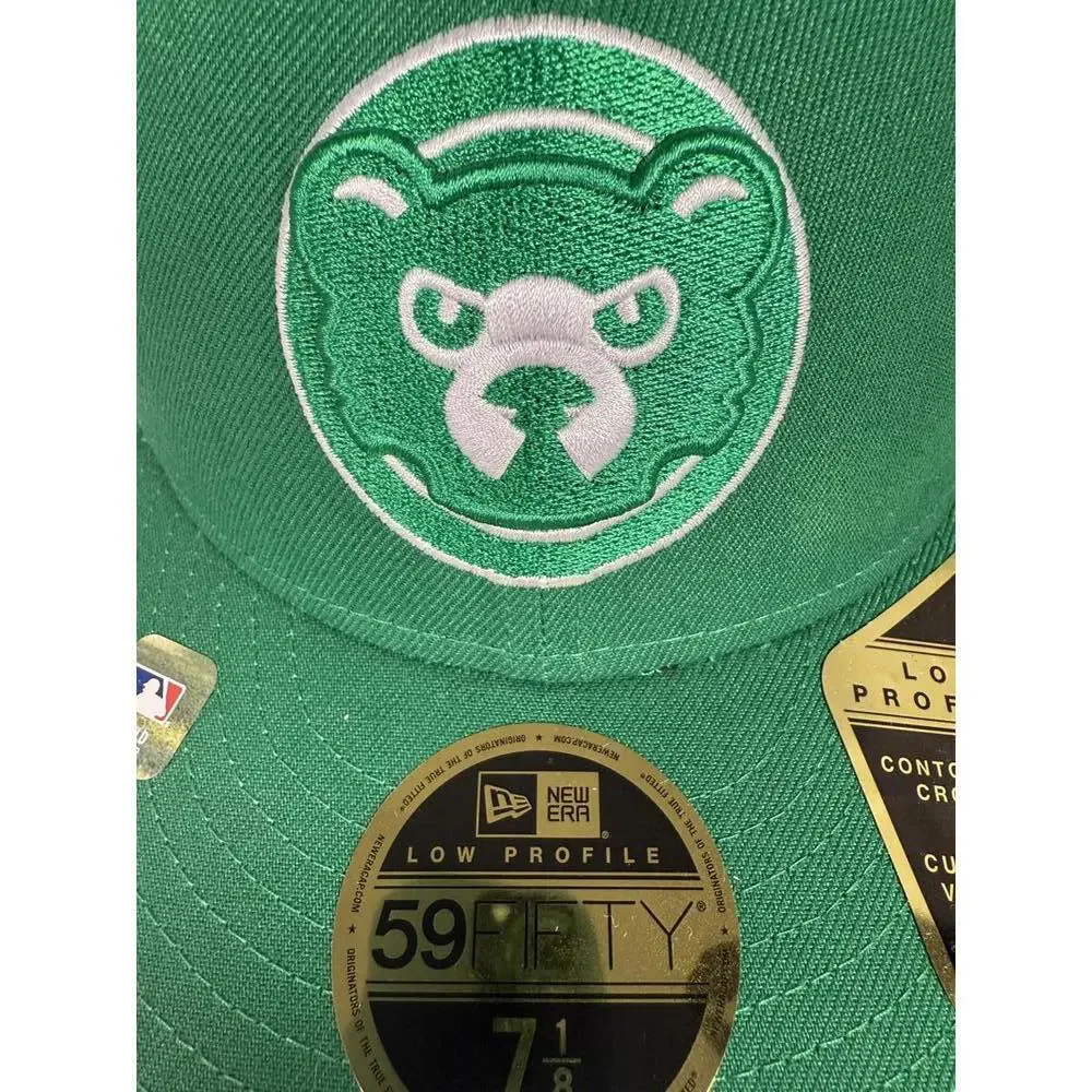 NWT New Era Chicago Cubs St. Patrick's Day 59FIFTY Fitted Hat 7 1/8 - Picture 6 of 9